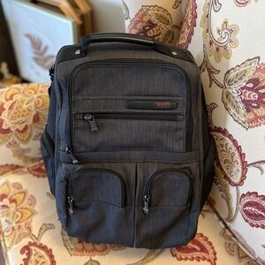 TUMI Compact Laptop Briefpack Backpack Grey Charcoal New No Tags